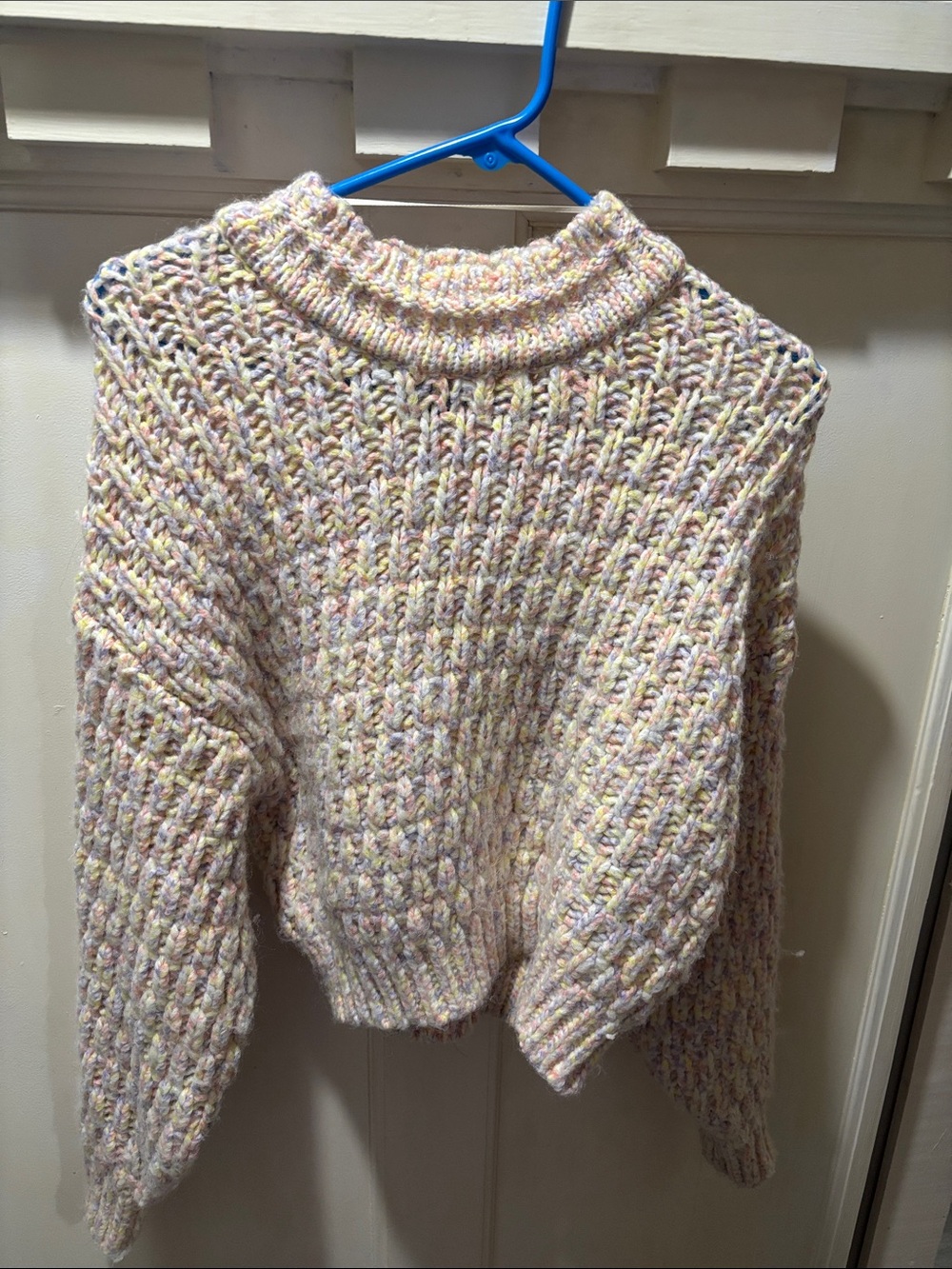 Universal Thread Pastel Multicolor Cowl Neck Sweater